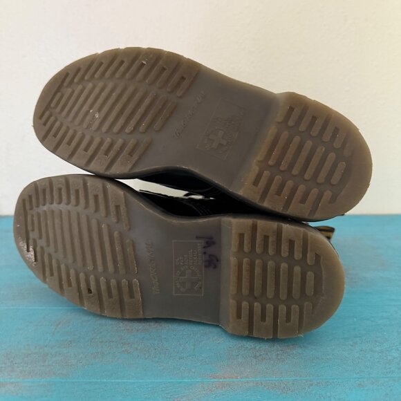 Dr. Martens Women's Pascal Black Patent Leather Lamper Boots Sz 6 - Picture 13 of 13